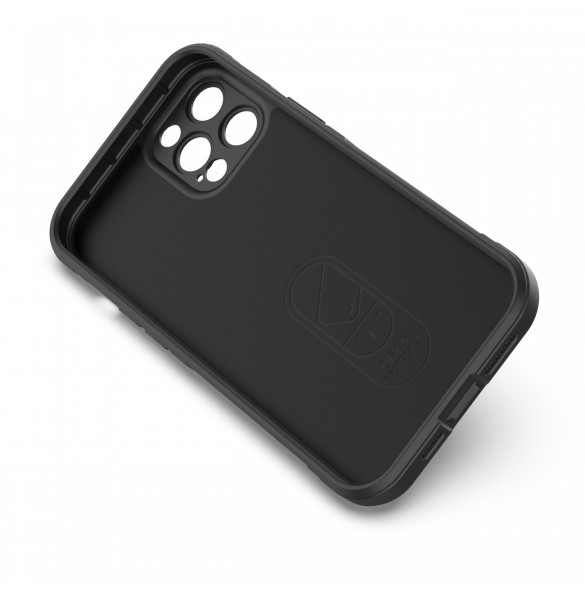 Magic Shield Case-fodral för iPhone 12 Pro Max flexibelt bepansrat mörkblått skal