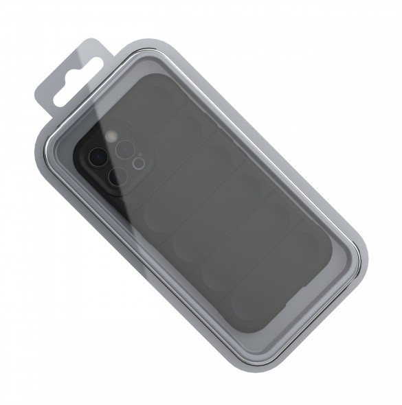 Magic Shield Case-fodral för iPhone 12 Pro Max flexibelt bepansrat mörkblått skal