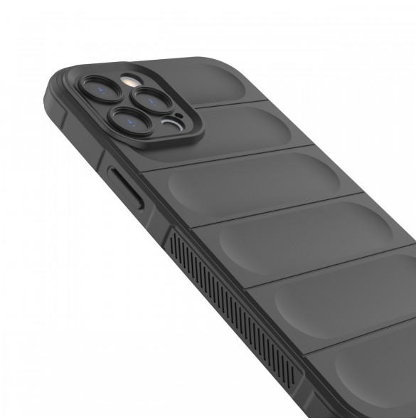Magic Shield Case-fodral för iPhone 12 Pro Max flexibelt pansarfodral ljusblått