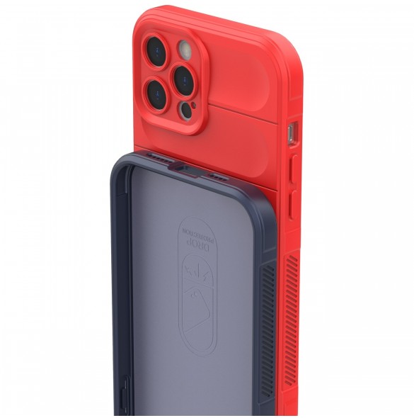 Magic Shield Case-fodral för iPhone 12 Pro Max flexibelt pansarfodral ljusblått