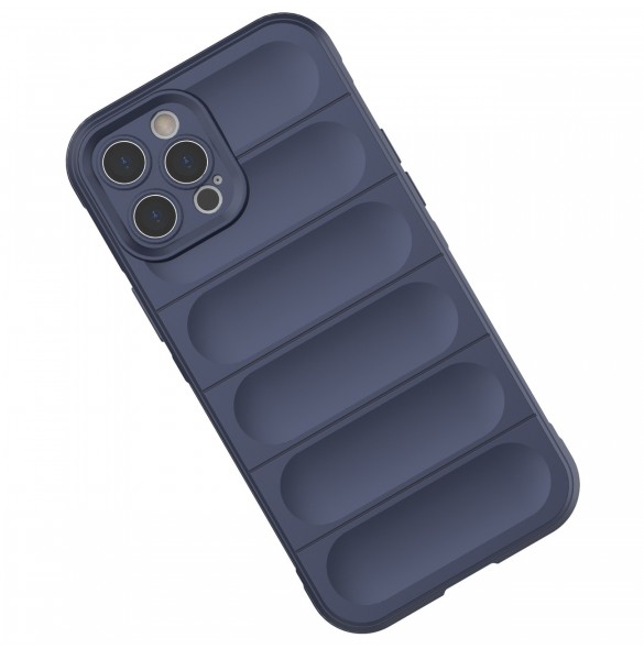 Magic Shield Case-fodral för iPhone 12 Pro Max flexibelt pansarfodral ljusblått