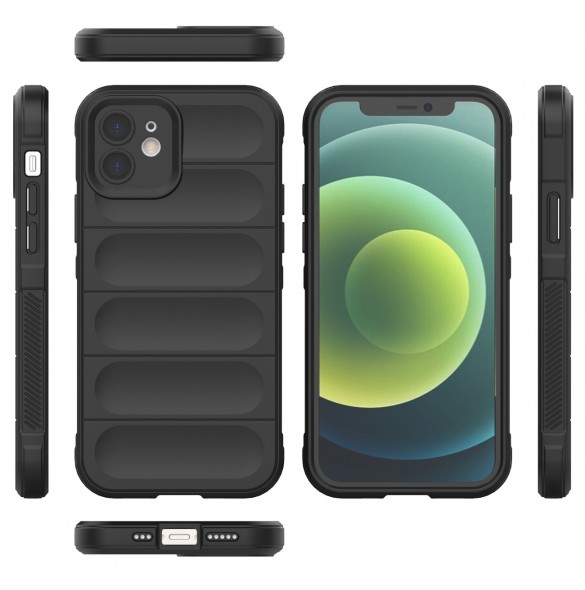 Magic Shield Fodral för iPhone 13 flexibelt pansarskal svart