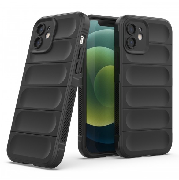 Magic Shield Fodral för iPhone 13 flexibelt pansarskal svart