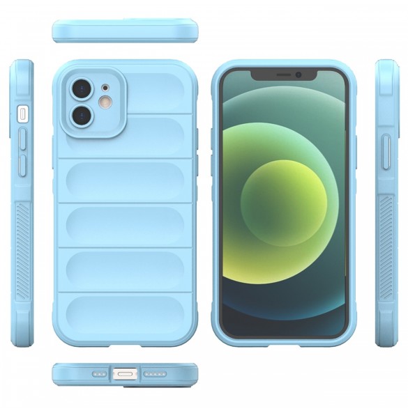 Magic Shield Fodral för iPhone 13 flexibelt pansarskal ljusblått