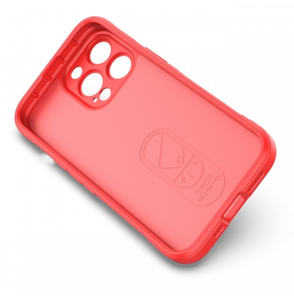 Magic Shield Fodral till iPhone 13 Pro flexibelt pansarskal rött