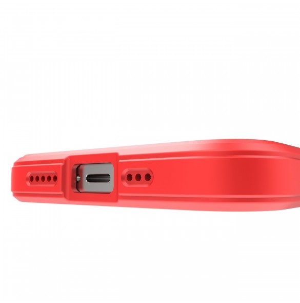 Magic Shield Fodral till iPhone 13 Pro flexibelt pansarskal rött