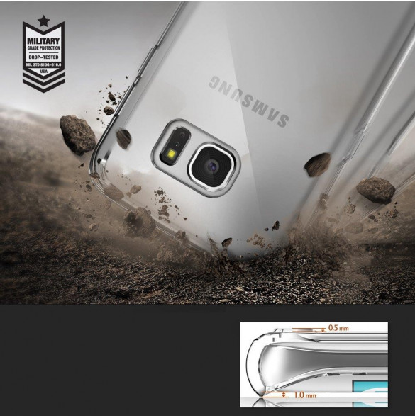 Genomskinligt och väldigt snyggt skydd till Samsung Galaxy S7 Edge G935.