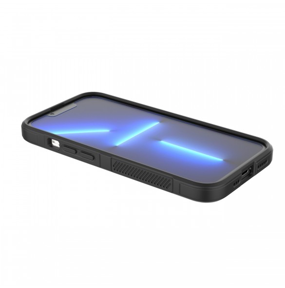 Magic Shield Fodral för iPhone 13 Pro flexibelt pansarskal mörkblått