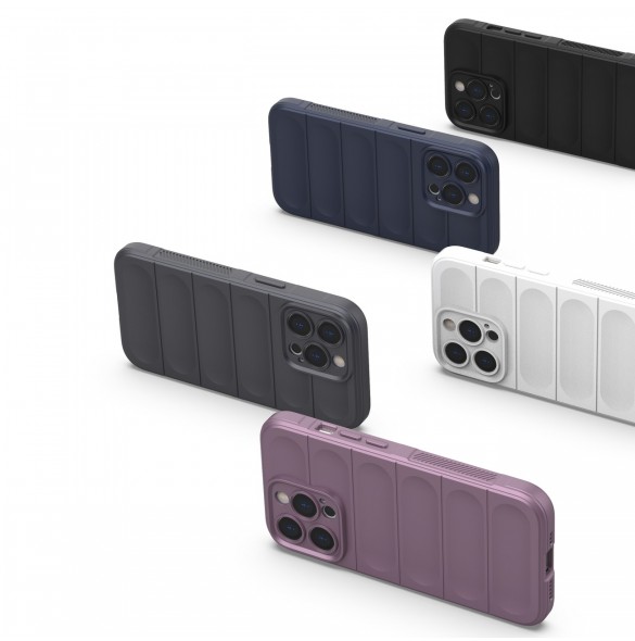 Magic Shield Fodral för iPhone 13 Pro flexibelt pansarskal mörkblått