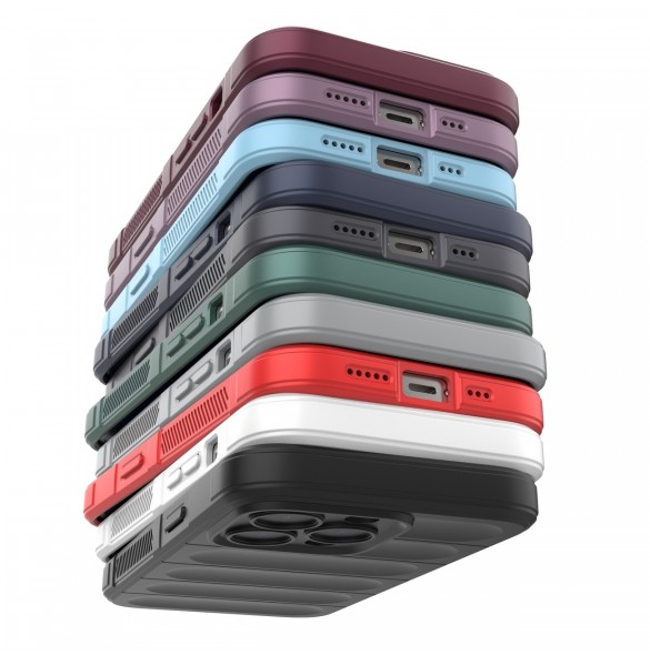Magic Shield Fodral för iPhone 13 Pro flexibelt pansarskal mörkblått