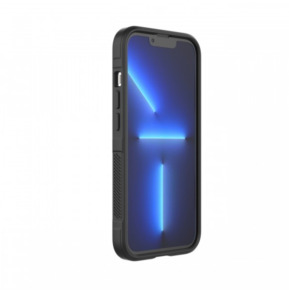 Magic Shield Fodral för iPhone 13 Pro flexibelt pansarskal mörkblått