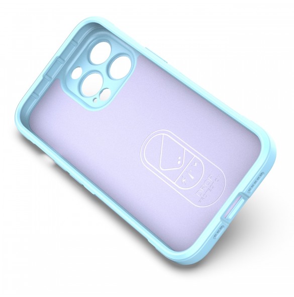 Magic Shield Fodral för iPhone 13 Pro flexibelt pansarskal ljusblått