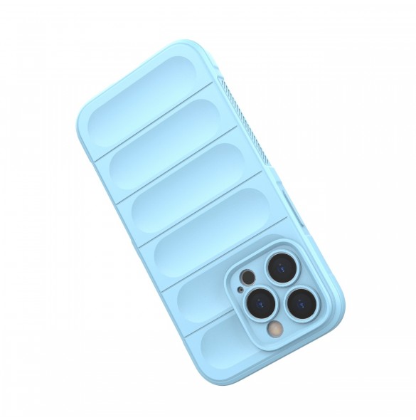 Magic Shield Fodral för iPhone 13 Pro flexibelt pansarskal ljusblått