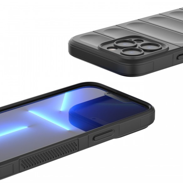 Magic Shield Fodral för iPhone 13 Pro flexibelt pansarskal ljusblått