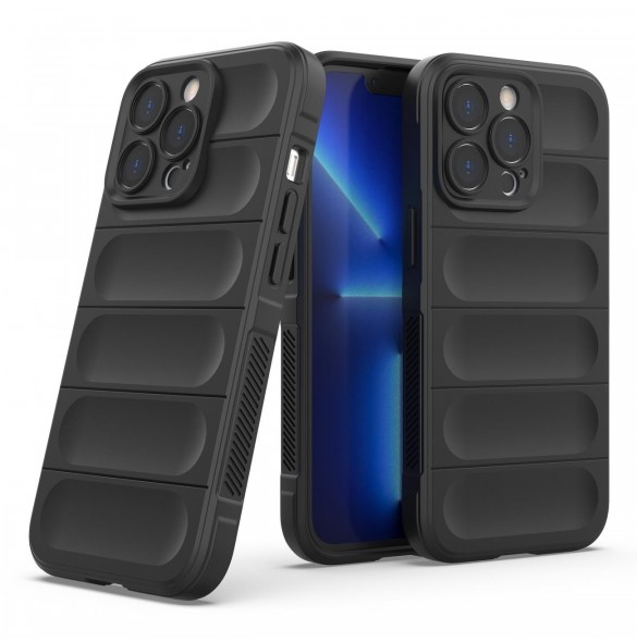 Magic Shield Case fodral för iPhone 13 Pro Max flexibelt pansarskal svart