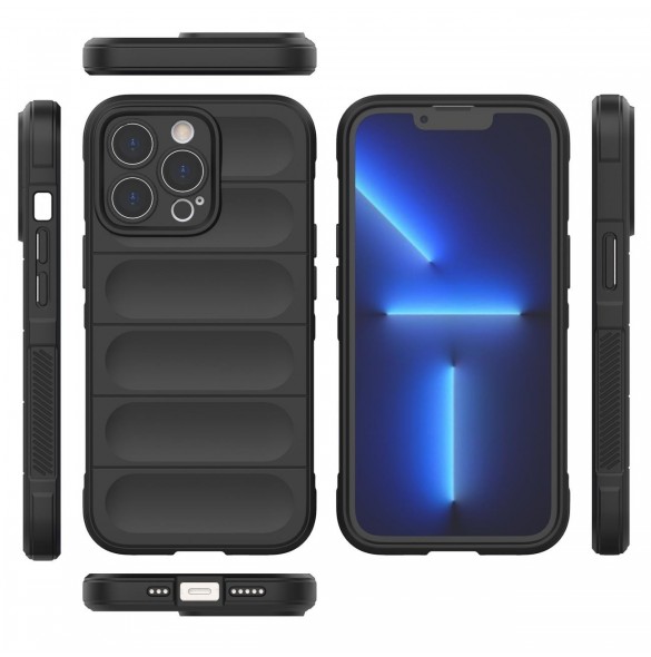 Magic Shield Case fodral för iPhone 13 Pro Max flexibelt pansarskal svart