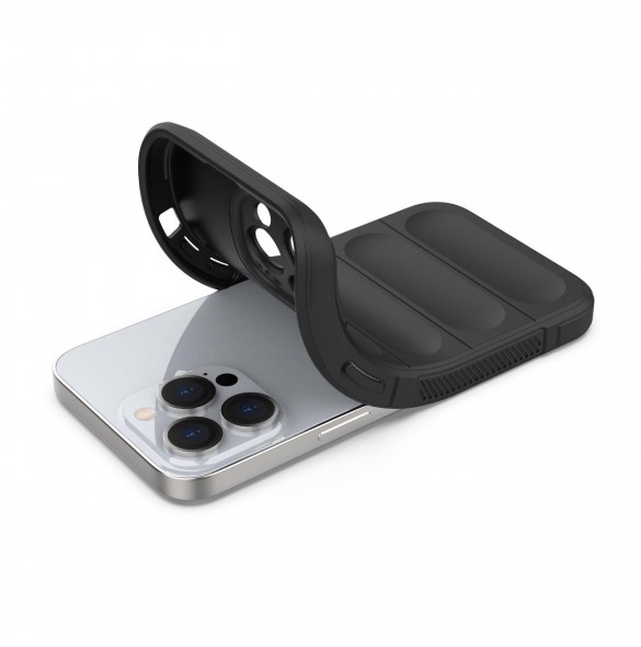 Magic Shield Case fodral för iPhone 13 Pro Max flexibelt pansarskal svart