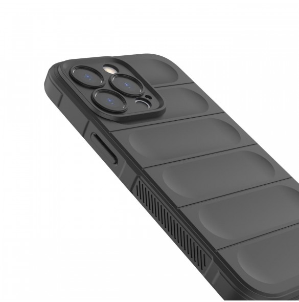 Magic Shield Case fodral för iPhone 13 Pro Max flexibelt pansarskal svart