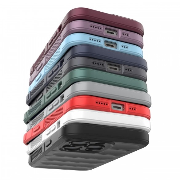 Magic Shield Fodral för iPhone 13 Pro Max flexibelt pansarskal ljusblått