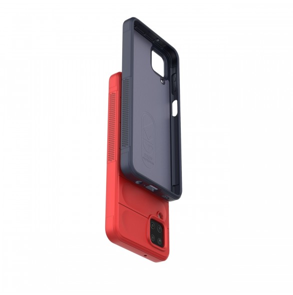 Magic Shield Case fodral för Samsung Galaxy A12 flexibelt pansarskal svart