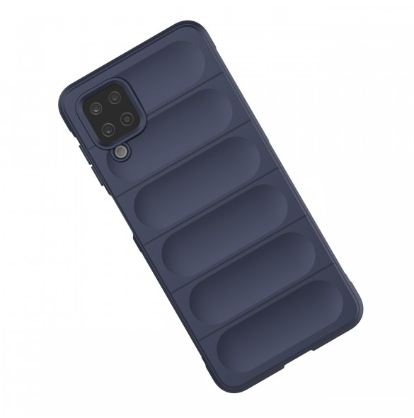 Magic Shield Case fodral för Samsung Galaxy A12 flexibelt pansarskal svart