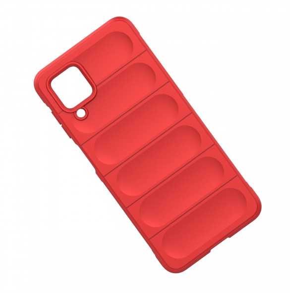 Magic Shield Case fodral för Samsung Galaxy A12 flexibelt pansarskal svart