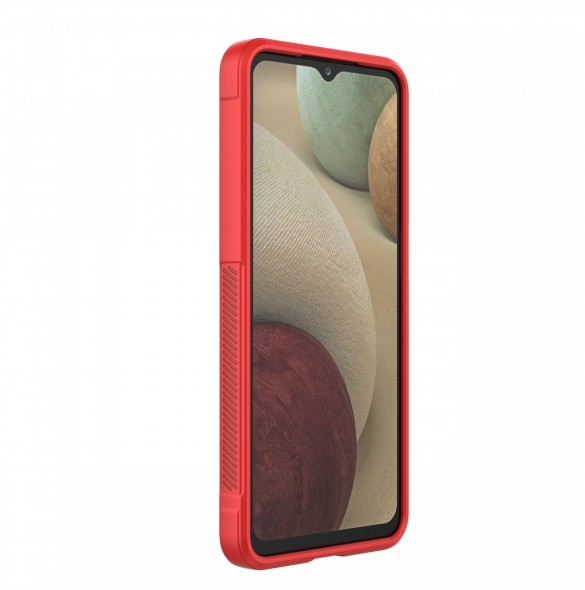 Magic Shield Case fodral för Samsung Galaxy A12 flexibelt pansarskal svart