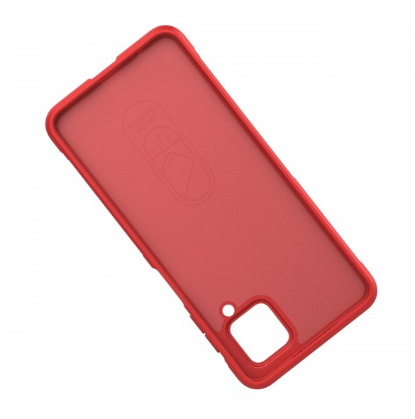 Magic Shield Case-fodral för Samsung Galaxy A12 flexibelt pansarskal mörkblått