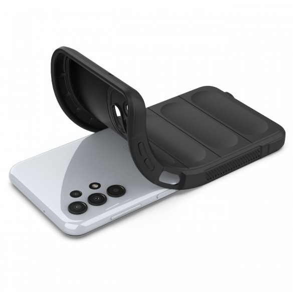 Magic Shield Fodral till Samsung Galaxy A13 5G flexibelt pansarskal svart