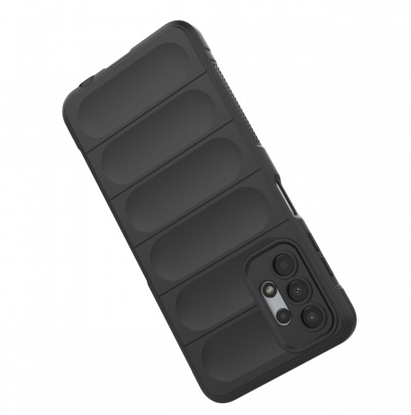 Magic Shield Fodral till Samsung Galaxy A13 5G flexibelt pansarskal svart