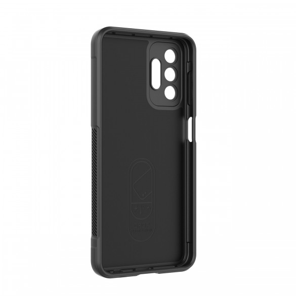 Magic Shield Fodral till Samsung Galaxy A13 5G flexibelt pansarskal svart