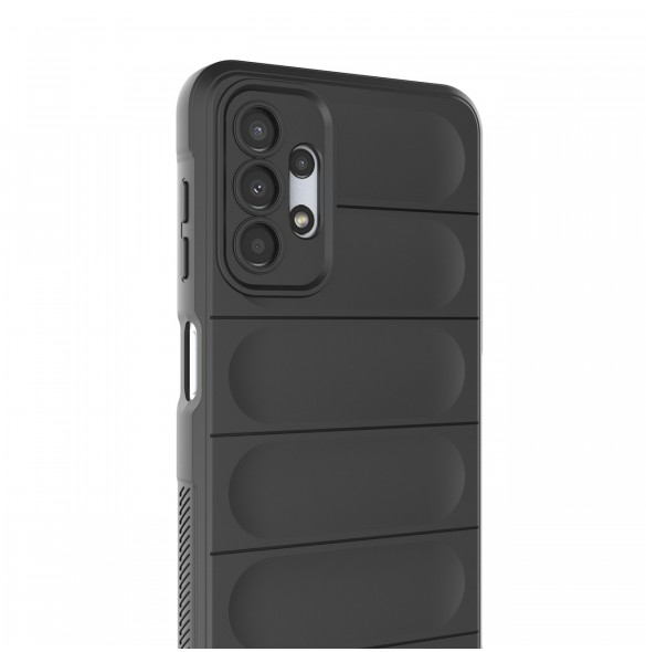 Magic Shield Fodral till Samsung Galaxy A13 5G flexibelt pansarskal svart