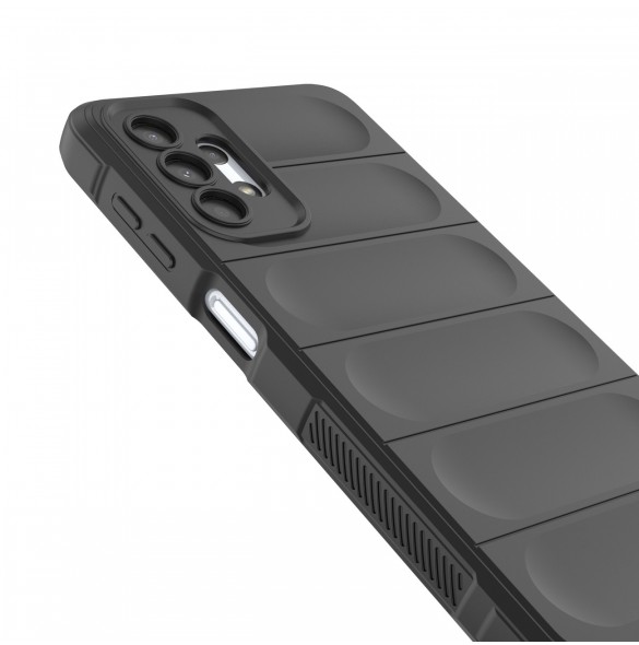Magic Shield Fodral till Samsung Galaxy A13 5G flexibelt pansarskal svart
