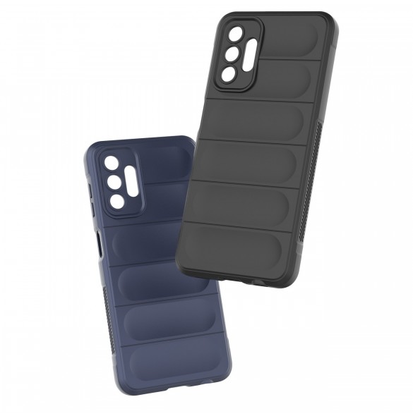 Magic Shield Fodral till Samsung Galaxy A13 5G flexibelt pansarskal svart