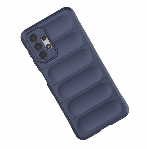 Magic Shield Fodral för Samsung Galaxy A13 5G flexibelt vinrött pansarskal