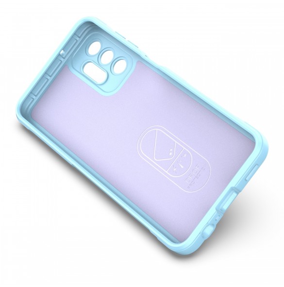 Magic Shield Fodral för Samsung Galaxy A13 5G flexibelt pansarskal ljusblått