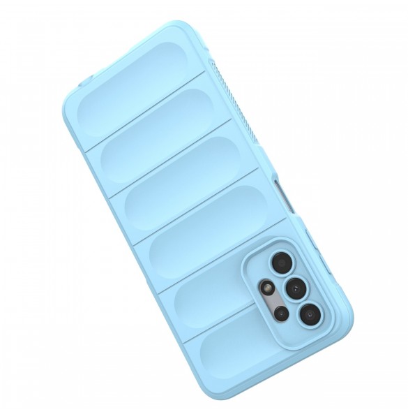 Magic Shield Fodral för Samsung Galaxy A13 5G flexibelt pansarskal ljusblått