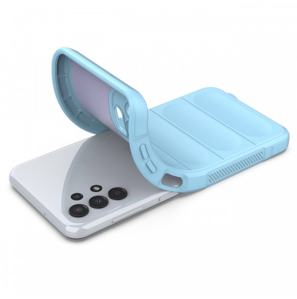 Magic Shield Fodral för Samsung Galaxy A13 5G flexibelt pansarskal ljusblått