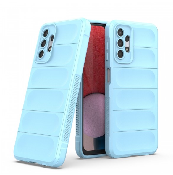 Magic Shield Fodral för Samsung Galaxy A13 5G flexibelt pansarskal ljusblått