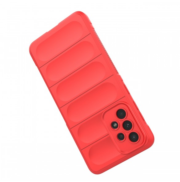 Magic Shield Fodral till Samsung Galaxy A33 5G flexibelt pansarskal rött