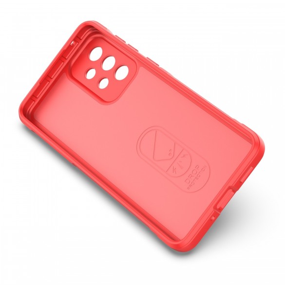 Magic Shield Fodral till Samsung Galaxy A33 5G flexibelt pansarskal rött