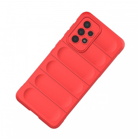 Magic Shield Fodral till Samsung Galaxy A33 5G flexibelt pansarskal rött