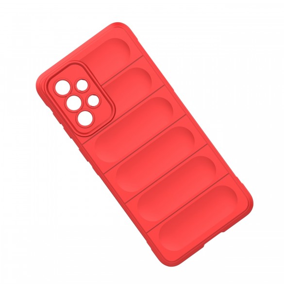 Magic Shield Fodral till Samsung Galaxy A33 5G flexibelt pansarskal rött
