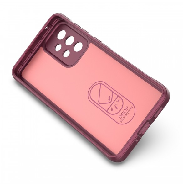 Magic Shield-fodral för Samsung Galaxy A33 5G flexibelt pansarbrunt skal