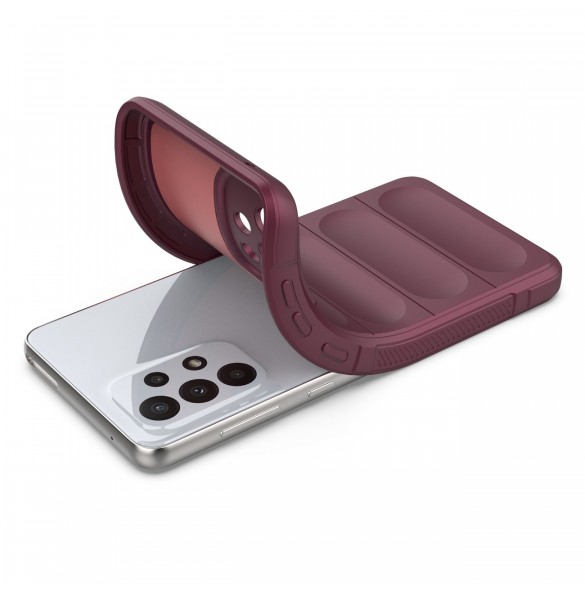 Magic Shield-fodral för Samsung Galaxy A33 5G flexibelt pansarbrunt skal