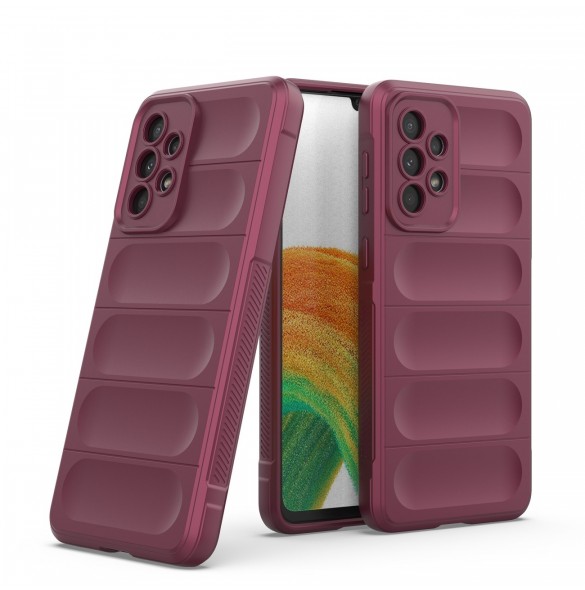 Magic Shield-fodral för Samsung Galaxy A33 5G flexibelt pansarbrunt skal