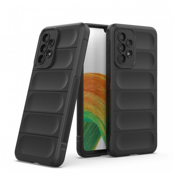 Magic Shield Fodral till Samsung Galaxy A33 5G flexibelt pansarskal mörkblått