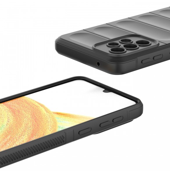 Magic Shield Fodral till Samsung Galaxy A33 5G flexibelt pansarskal mörkblått