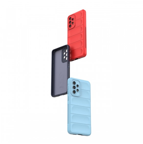 Magic Shield Fodral till Samsung Galaxy A33 5G flexibelt pansarskal mörkblått
