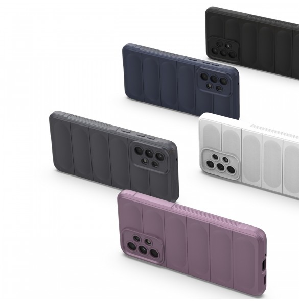 Magic Shield Fodral till Samsung Galaxy A33 5G flexibelt pansarskal mörkblått